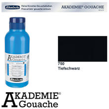 Schmincke Akademie Gouache, 250ml Tiefschwarz