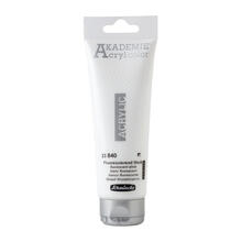 Akademie-Acryl 120ml, Fluoreszierend Wei