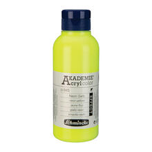 AKADEMIE Acryl color, Neon Gelb, 250 ml