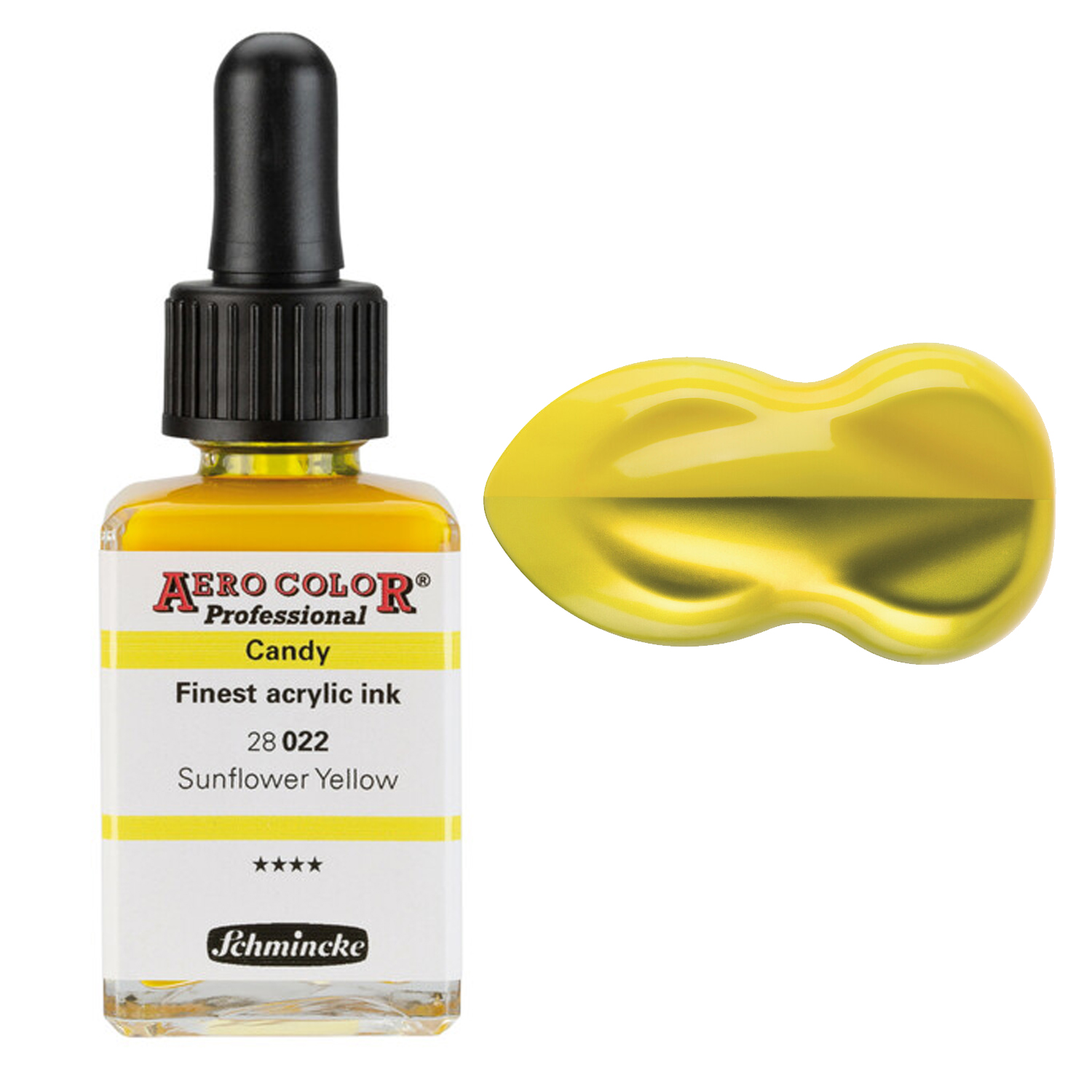 NEU Schmincke AERO COLOR Airbrushfarbe 28ml, Candy Sunflower Yellow