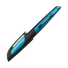STABILO EASYbuddy, Ergonomischer Schulf�ller, Linksh�nder-Feder L, Schwarz/Hellblau