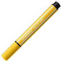 STABILO Pen 68 MAX, Premium-Filzstift mit Keilspitze, Gelb