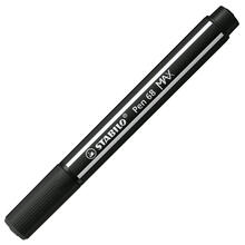 STABILO Pen 68 MAX, Premium-Filzstift mit Keilspitze, Schwarz