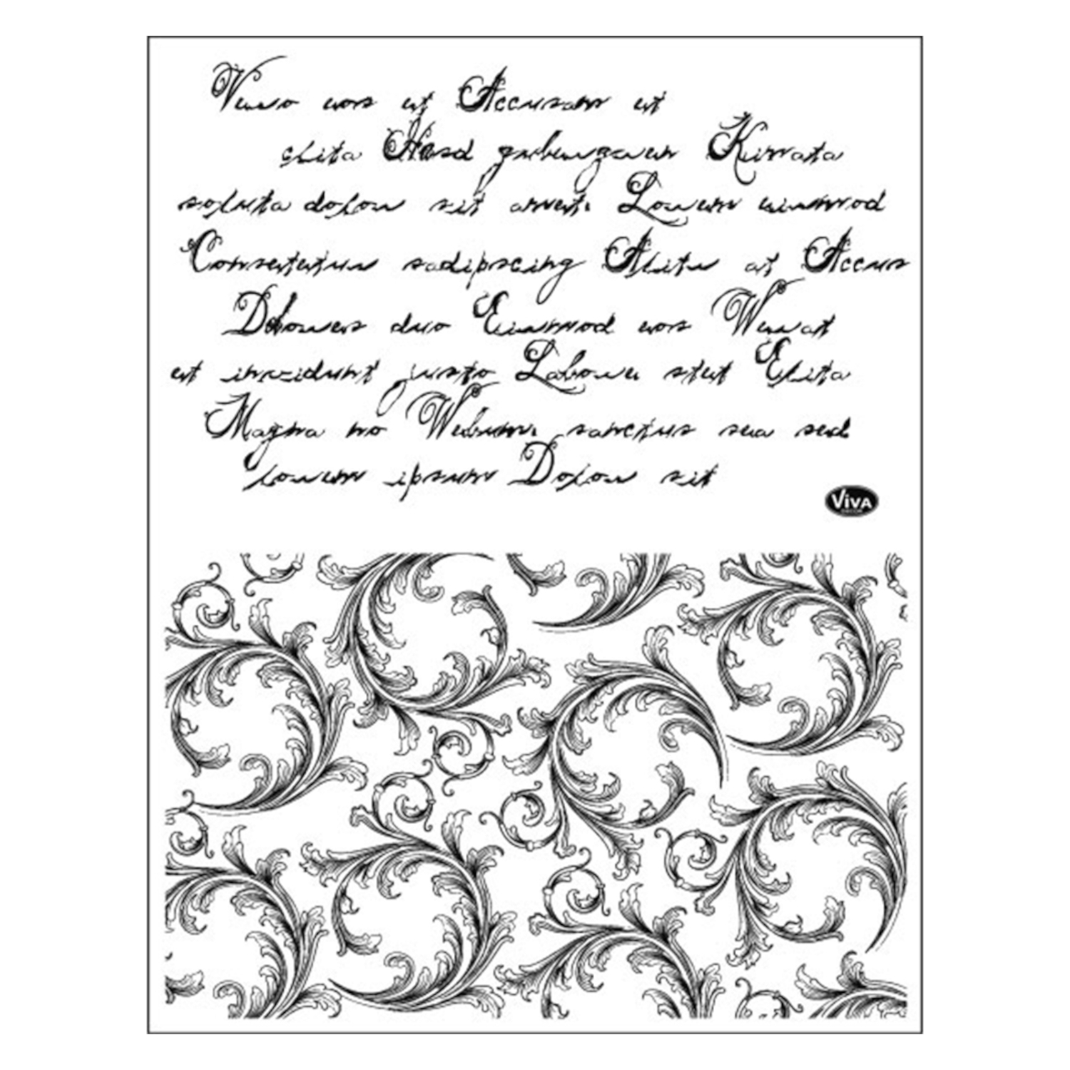 SALE Silikonstempel Schrift Und Schn rkel 14 X 18 Cm Silikonstempel 