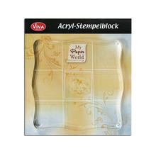 Acryl-Stempelblock 10x10cm, Professionell