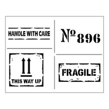 NEU Universal-Schablone A4 Fragile