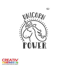 SALE Universal-Schablone DIN A4, Unicorn Power