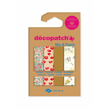 Decoupage- / Decopatch-Papier Pocket-Sortierung mit 4 Blatt Dcopatch-Papier 30x40 cm - DP032C sortiert