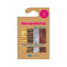 Decoupage- / Decopatch-Papier Pocket-Sortierung mit 4 Blatt Dcopatch-Papier 30x40 cm - DP040C sortiert