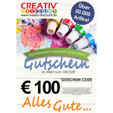 Geschenkgutschein nur ONLINE - Alles Gute - Wert 100,00 