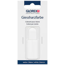 NEU Gieharz-Farbe, transparent, 10ml, weiss