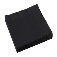 Servietten schwarz, 33 x 33 cm, 20 Stück