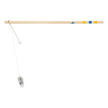 Laternenstab aus Holz, Farbige Sterne, mit LED-Licht, 30 cm