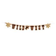 Girlande Buchstaben Wild West Sheriff, 110 cm