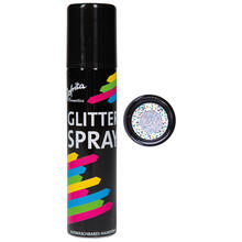 NEU Color-Glitter-Haarspray, 100ml, silber