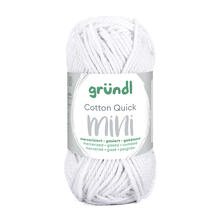 NEU Baumwollgarn / Hkelgarn, Cotton Quick Mini, 15 g, Wei