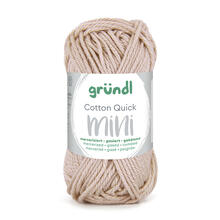 NEU Baumwollgarn / Hkelgarn, Cotton Quick Mini, 15 g, Sand