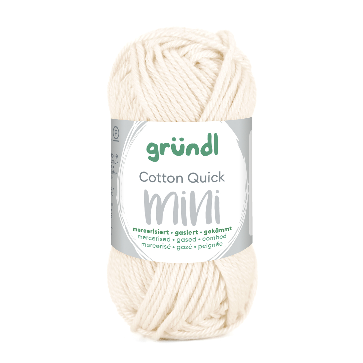 NEU Baumwollgarn / Hkelgarn, Cotton Quick Mini, 15 g, Wollwei