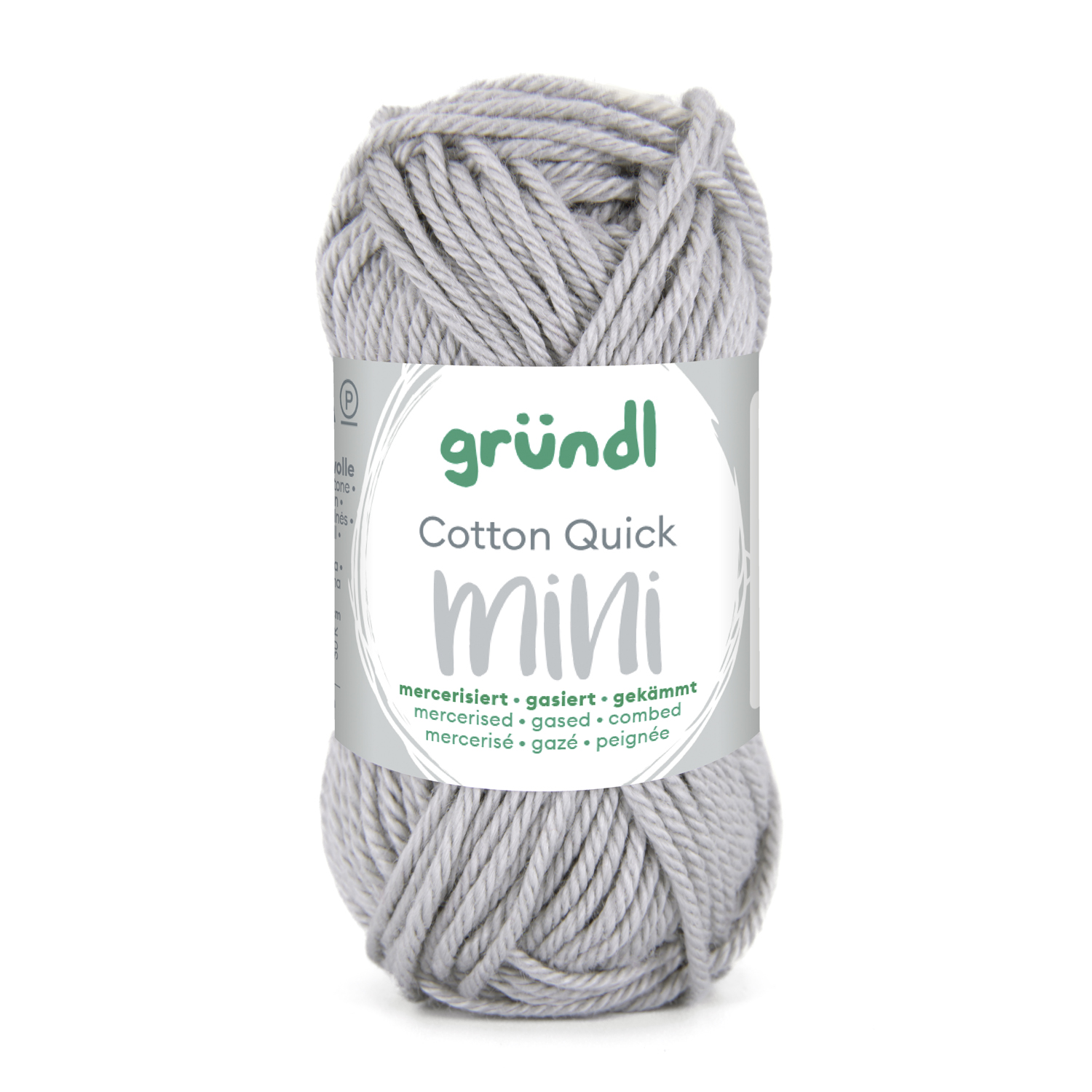 NEU Baumwollgarn / Hkelgarn, Cotton Quick Mini, 15 g, Mittelgrau