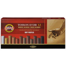 Toison D'or Set 12 Braunstufen, Pastellkreide