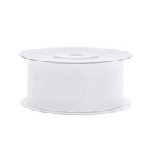 Chiffonband / Schleifenband, Breite 38mm, L�nge 25m, Wei�
