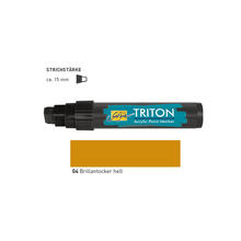 SALE Triton Acrylic Marker 15 mm, Brillantocker
