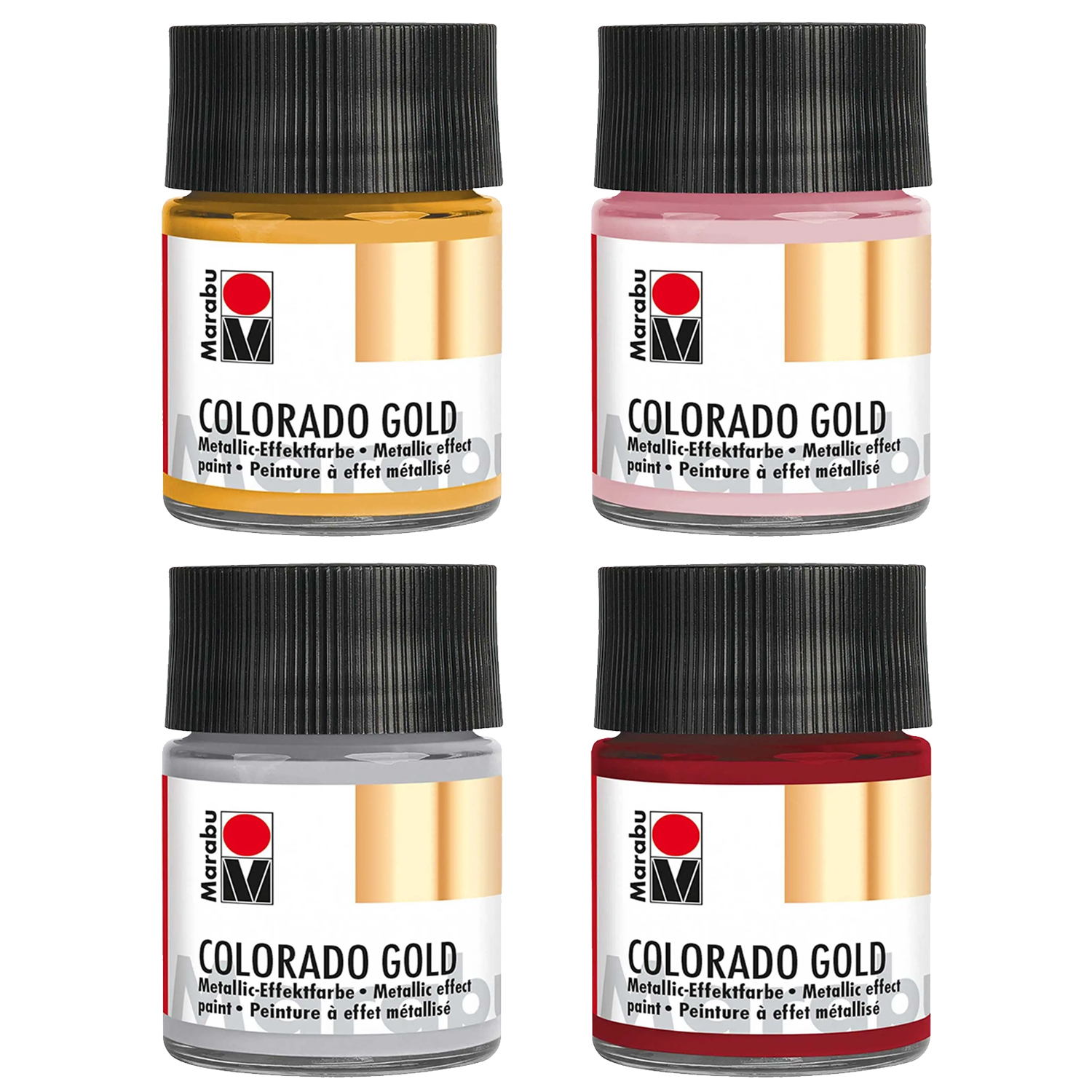Marabu Colorado Gold Metallicfarbe, 50 ml - Verschiedene Farbtöne