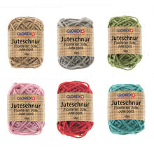 Glorex Juteschnur, Breite 3mm, Länge 10m - Verschiedene Farben