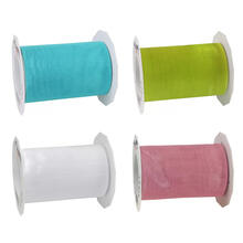 SALE Organzaband Sheer, Breite 112mm, Länge 25m - Verschiedene Farben