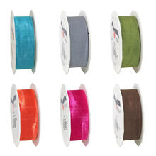SALE Organzaband Sheer, Breite 25mm, Länge 25m - Verschiedene Farben