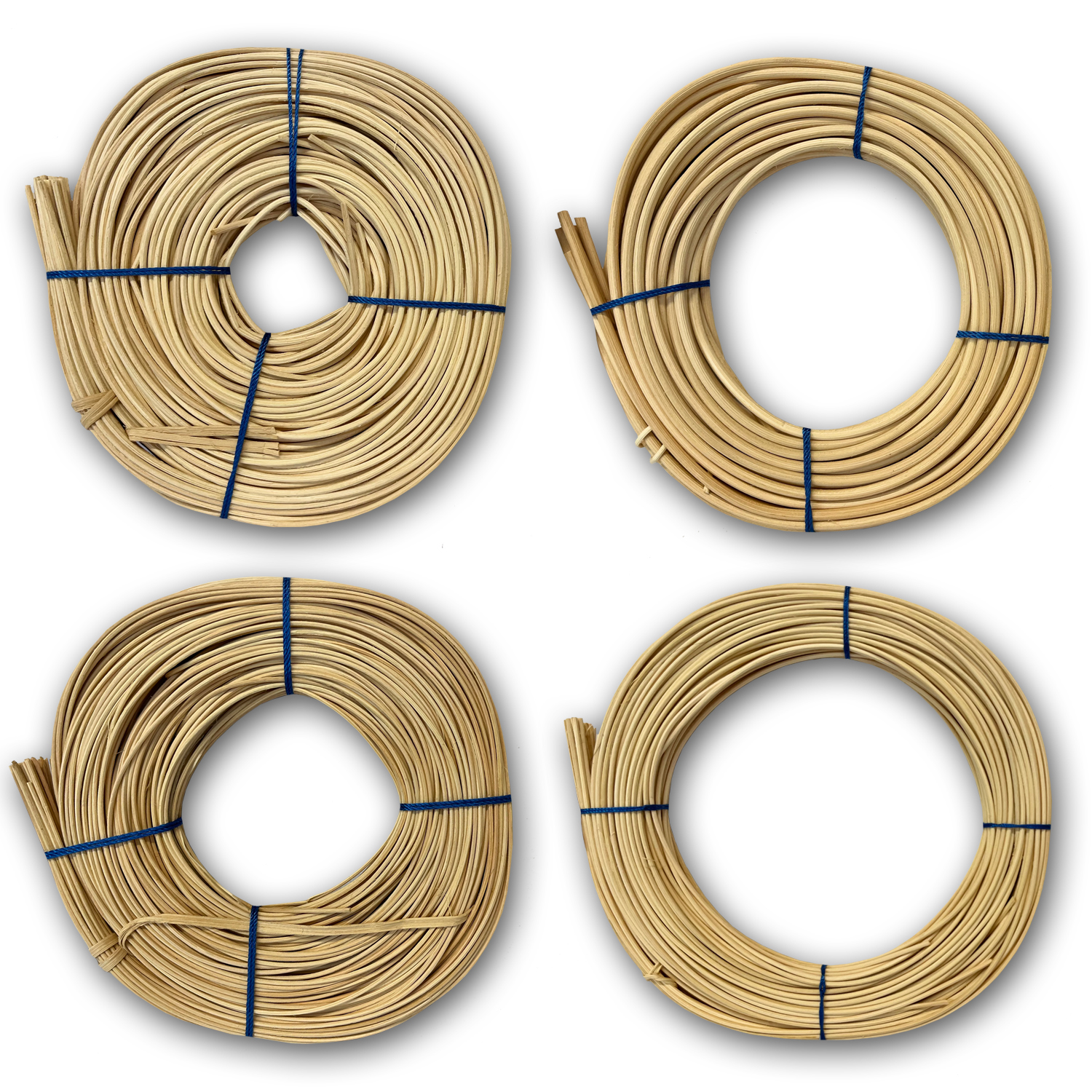 NEU Peddigrohr & Stuhlflechtrohr, blauband, ca. 125g, naturfarben - Verschiedene Stärken
