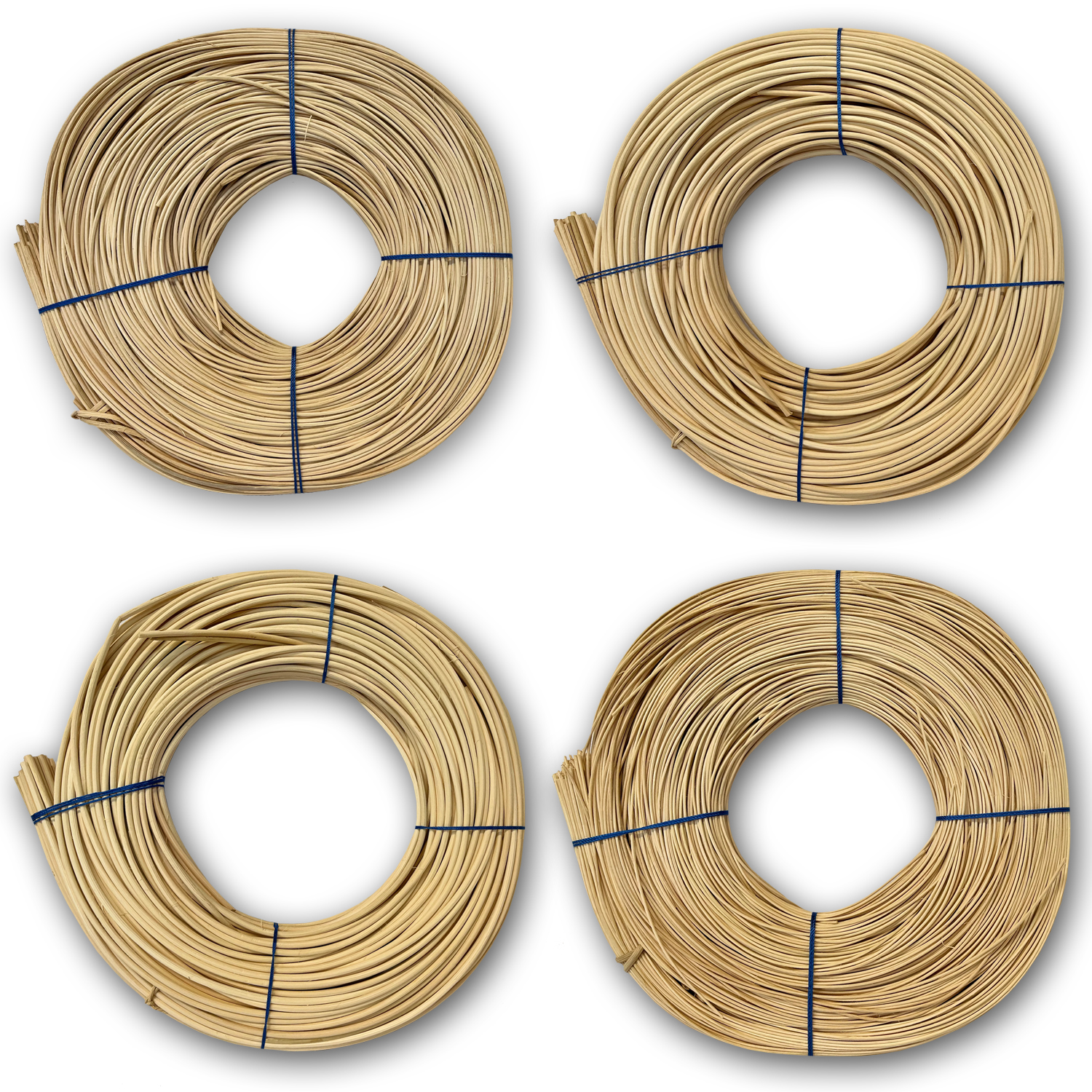 NEU Peddigrohr & Stuhlflechtrohr, blauband, ca. 500g, naturfarben - Verschiedene Stärken
