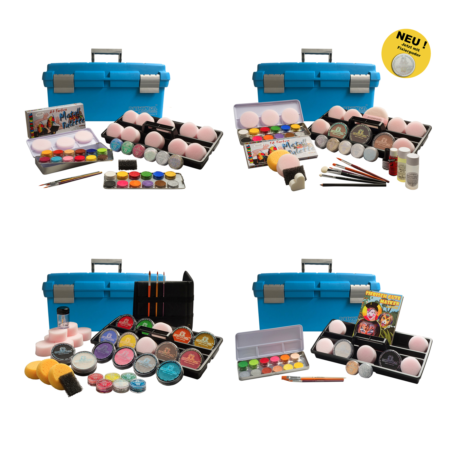 NEU Eulenspiegel Schmink-Koffer - Verschiedene Ausfhrungen
