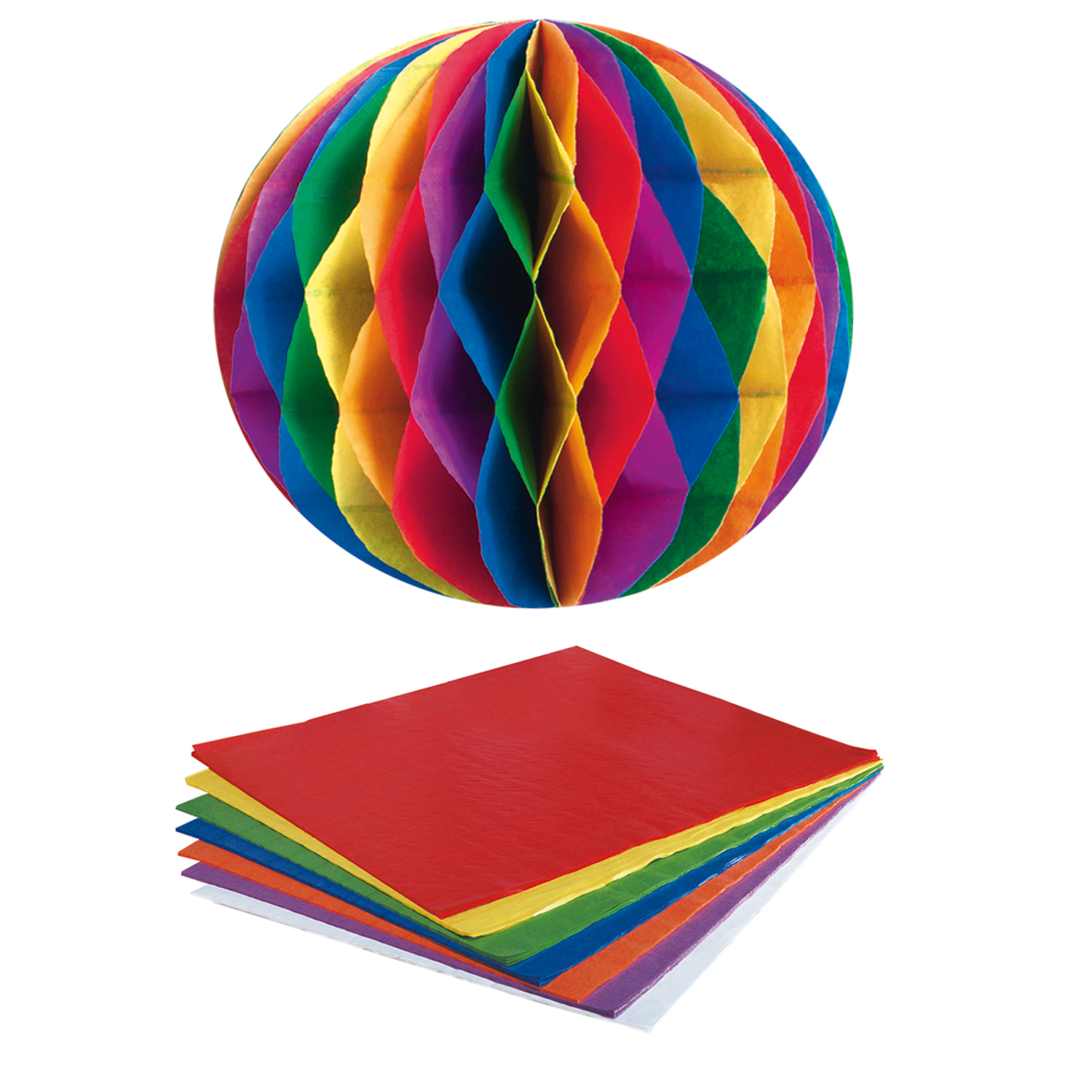 NEU Wabenpapier, 1 Bogen, 30-lagig, 33 x 40 cm - Verschiedene Ausführungen
