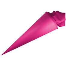NEU Schultte / Zuckertte rund geklebt mit Filzmanschette, 70cm, eosin pink