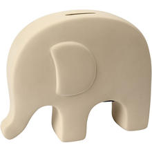 Spardose Elefant, Terrakotta weiß, 1 Stück