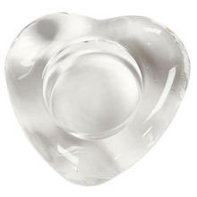 Teelichthalter Herz, aus Glas, 8x8cm