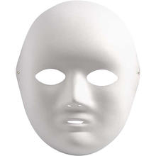 Masken-Set, 10 Vollmasken aus Pappe