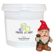 Create It Easy Reliefgiemasse / Mamorgips, wei, 5000g im wiederverschliebaren Kunststoffeimer