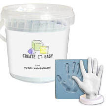 Create It Easy Schnellabformmasse 500g, pulverförmig, für Objekte und Körperteile