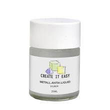 SALE Create It Easy Metall-Antik-Liquid / Edelmetalltinktur, 20 ml, Silber