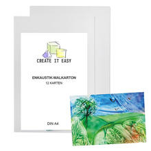 Create It Easy Enkaustik Malkarton, A4, 12 Karten