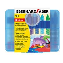 EberhardFaber Wachsmalkreiden wasservermalbar, 10 Stck