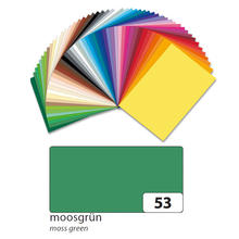 Fotokarton 300g/qm 50x70 cm, Moos-Grn, 1 Bogen