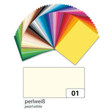 Tonpapier, 10 Bogen, 130 g/qm, 50x70 cm, Perlwei