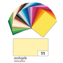 Tonpapier, 10 Bogen, 130 g/qm, 50x70 cm, Strohgelb