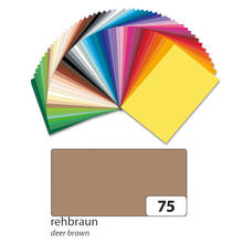 Tonpapier, 10 Bogen, 130 g/qm, 50x70 cm, Rehbraun