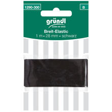 Super Elastic-Gummiband 1m x 28mm schwarz