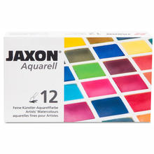 Jaxon Aquarellfarben-Set 12 halbe Npfe