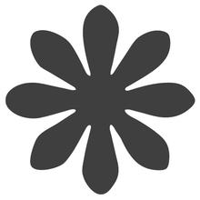 Motivstanzer Blume, ca.2,5cm